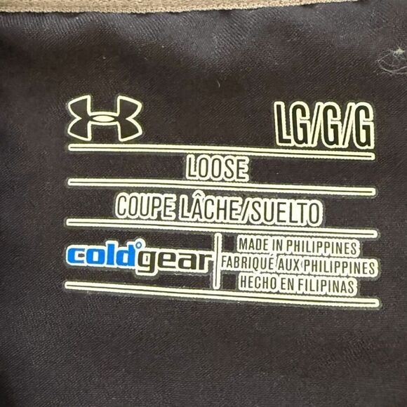 Under Armour Men's Specialist Loose ColdGear Henley Sweatshirt Black Size Large - Picture 5 of 9